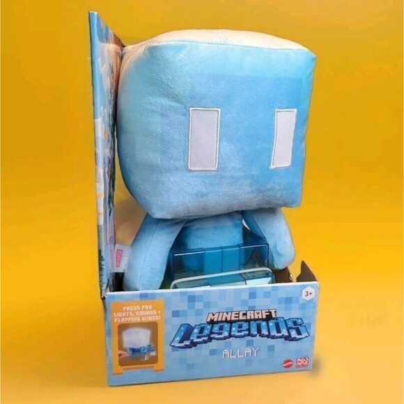 MINECRAFT LEGENDS ALLAY PLUSH LIGHTS & SOUNDS + FLAPPING WINGS  **NEW** - Picture 2 of 10
